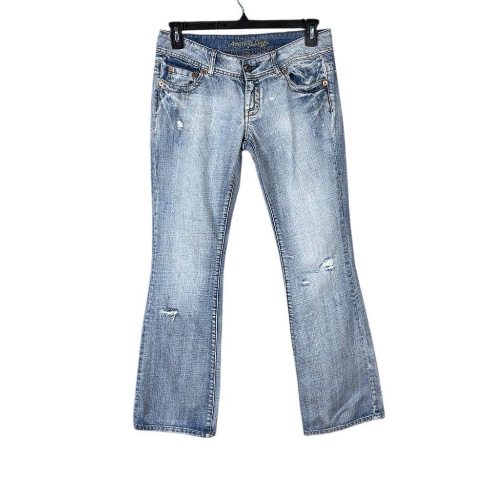 Vintage American Eagle Artist Flare Low Rise Jeans Size 8